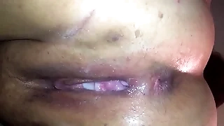 Pushing ’s cum outside